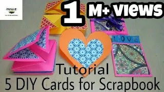 5 DIY Cards Tutorial For Scrapbook