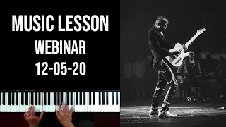 Lessons with Carlos (Webinar 12-05-20), Chord Extensions, Merengue Piano, Melodic Minor Modes
