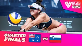 Clancy / Mariafe vs. Kotnik / Lovsin - Quarter Final Highlights Torquay 2022 #BeachProTour