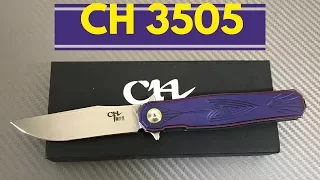 CH 3505 knife from China titanium framelock flipper knife with S35VN blade steel