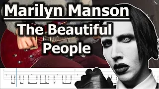 Marilyn Manson - The Beautiful People | Guitar Tabs Tutorial