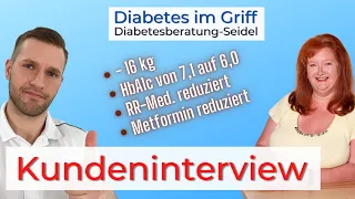 16 kg leichter, Metformin reduziert  - Regina P. im Interview mit Peter Seidel - Typ 2 Diabetes