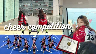 Korean international cheer comp vlog//last goodbye, performances