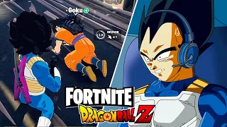 GOKU AND VEGETA PLAY FORTNITE WITH THEIR SKIN - DRAGON BALL | FactyKilian