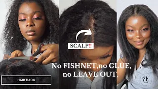 How to Turn a Closure Wig into a U-Part/V-Part Wig + Wig Install | Ft Clemyluxhair