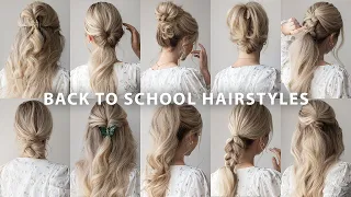 10 EASY BACK TO SCHOOL HAIRSTYLES ❤️