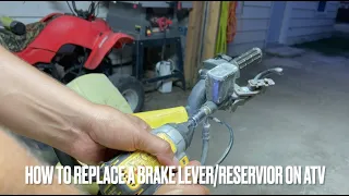 How to Replace a Brake Master Cylinder on ATV. Easy. Step by Step.