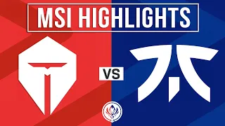 TES vs FNC Highlights ALL GAMES | MSI 2024 Play-Ins Round 2 | TOP Esports vs Fnatic