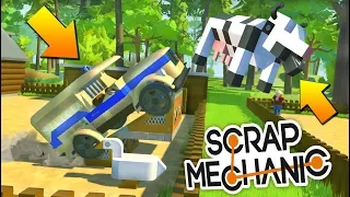 ЛЕТАЮЩАЯ КОРОВА - ПОЛНЫЙ УГАР В ДЕРЕВНЕ!!! МУЛЬТИК в Scrap Mechanic