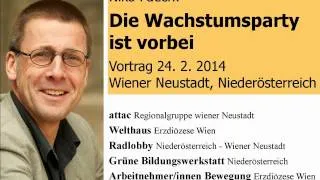 Die Wachstumsparty ist vorbei - Niko Paech in Wiener Neustadt