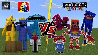 Rainbow Friends Chapter 2 VS Project Playtime [Minecraft PE]