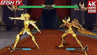 Aquarius Hyoga vs Sagittarius Seiya (Hardest AI) - Saint Seiya: Soldiers' Soul