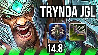 TRYNDAMERE vs ELISE (JGL) | Legendary, 1100+ games, 16/3/5 | NA Master | 14.8