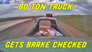 A Day in The Life of an American Truck Driver - Road Rage, Brake Check, Car Crash, Instant Karma USA