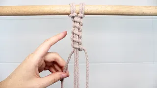 EASY Square Knot Variation  |  Macrame Tutorial