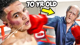 Elite Boxer Pretends To Be Noob Vs Jarvis (70 Year Old World Champion)