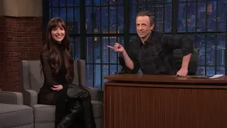 Dakota brings the thigh high boots to Late Night