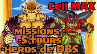 MISSIONS CELL MAX 5 TOURS ET TEAM HEROS DE DB SUPER ! DOKKAN BATTLE