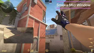 CS2 Mirage Smokes T-Side Guid! [4K]