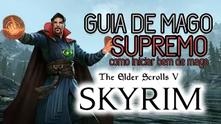 QUEBRANDO SKYRIM DE MAGO LEVEL 1- DICAS E MAGIAS PARA COMEÇAR - GUIA DE SKYRIM BUILDS #skyrim