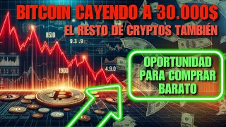 📉¿GRAN CAIDA EN BITCOIN?😱 PREPARATE 🤔💪🏽 CRIPTOMONEDAS DAN UNA GRAN OPORTUNIDAD DE HACER FORTUNA.💰🤑