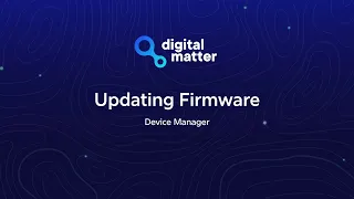 Updating Firmware - Device Manager