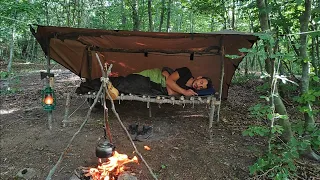 OFF GIRD LIVING - Plumbing Go Make A Shower Outdoor, SOLO Camping & Bushcraft Ep.2...