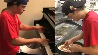 18-Year-Old Wows Family With Piano Skills as He Delivers Pizza