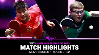 Liang Jingkun vs Alexis Lebrun | MS R32 | WTT Champions Frankfurt 2023