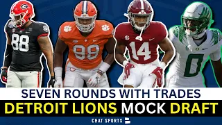 NFL Mock Draft: Detroit Lions 7-Round Mock Draft With Trades For 2023 NFL Draft Ft. Biijan Robinson