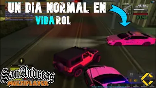 PERSECUCIÓN EPICA CON LA POLICIA EN GTA SA RP [SAMP] | UN DIA NORMAL EN VIDA ROL #1