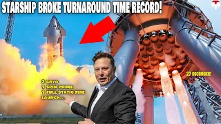 SpaceX just broke time record Starship testing shocked NASA & the whole industry!