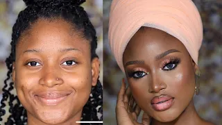 NIGERIAN NORTHERN BRIDAL MAKEUP TRANSFORMATION