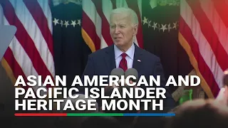 Biden commemorates Asian American and Pacific islander heritage month in reception speech
