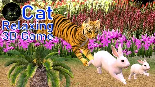 Cat Games - Video For Cats To Watch Rabbits in Beautiful Garden - 8 Hours