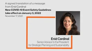 New COVID-19 Event Safety Guidelines take effect on January 3, 2022