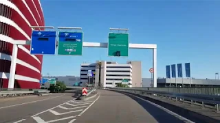 Frankfurt Airport Terminal 1 - driving through an empty Terminal