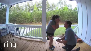 Surprise Porch Proposal & Baby Blows Kiss To Mom | Neighborhood Stories