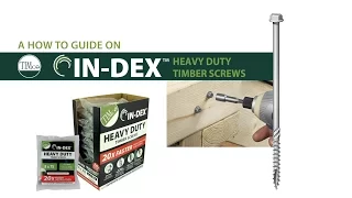 In-Dex Heavy Duty Timber Screw - TIMco - "How To Tuesday"