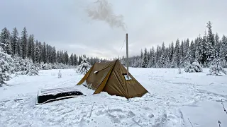 Snowy Winter Tent Camping: Hot Tents And Cold Weather