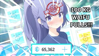 The 100KG Pulling Experience | Yuuka (Track) Summons - Blue Archive