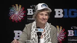 The Reigning Big Ten Basketball Champions | Coach Lisa Bluder PostGame Press Conference | 3.10.24