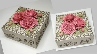 The Most Beautiful  Jewelry Box  diy /Air dry clay crafts