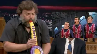 Jack Black Plays We Are Number One On His Sax-A-Boom