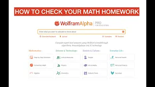 How to check your math homework with Wolfram Alpha