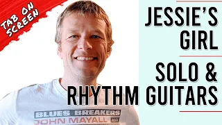 Jessie's Girl - Guitar Solo and Rhythm Guitar Lesson Rick Springfield