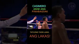 👊🇵🇭 ANG LAKAS! CASIMERO, ANIM ANG PINABAGSAK! #boxing #boxingmatch #pinoyboxing