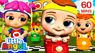 Baby Sports Day Race | Little Angel - Sports & Games Cartoons for Kids