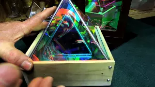 Dichroic Boro Glass Infinity Mirror Effect Pyramids 001