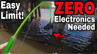 I Caught 25 CRAPPIE WITHOUT Electronics Using This TECHNIQUE‼️ | YOU CAN TOO‼️